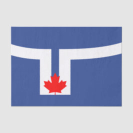 De vlag van Toronto (Canada) Tissuepapier