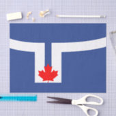 De vlag van Toronto (Canada) Tissuepapier (Craft)