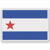 De vlag van Trinidad, Cuba Sticker (Voorkant)