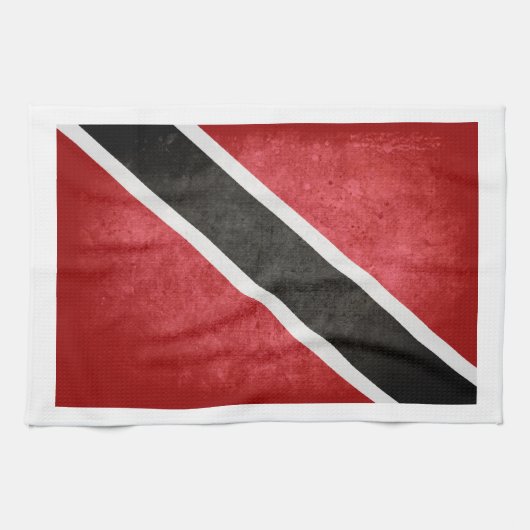 De vlag van Trinidad en Tobago; Theedoek (Horizontaal)