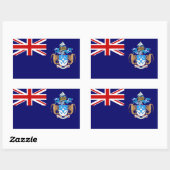 De vlag van Tristan de Cunha. Groot-Brittannië, Br Rechthoekige Sticker (Vel)