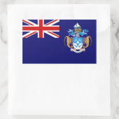 De vlag van Tristan de Cunha. Groot-Brittannië, Br Rechthoekige Sticker (Tas)