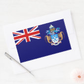 De vlag van Tristan de Cunha. Groot-Brittannië, Br Rechthoekige Sticker (Envelop)