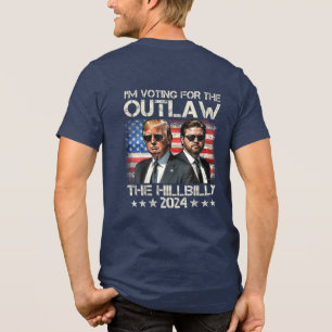 De vlag van Trump stemt voor de Outlaw en de Hillb Tri-Blend Shirt