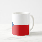 De vlag van Tsjechië Koffiemok (Voorkant rechts)