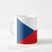 De vlag van Tsjechië Koffiemok (Voorkant links)