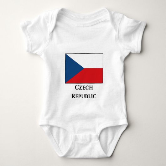 De vlag van Tsjechië Romper (Voorkant)