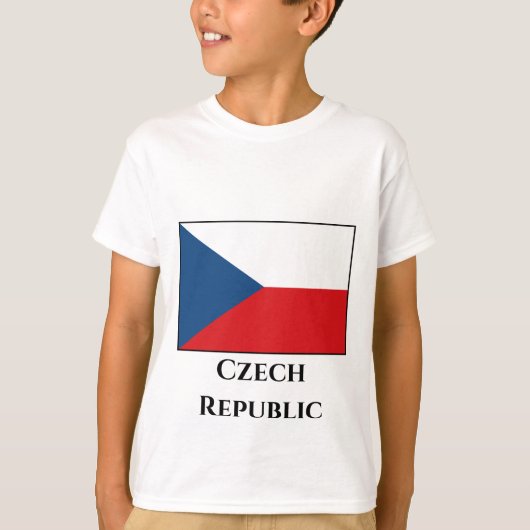 De vlag van Tsjechië T-shirt (Voorkant)