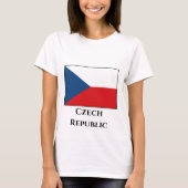 De vlag van Tsjechië T-shirt (Voorkant)