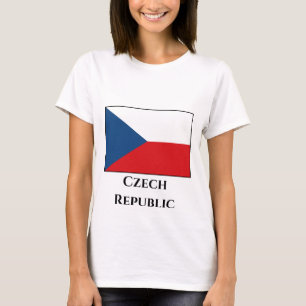 De vlag van Tsjechië T-shirt