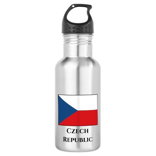 De vlag van Tsjechië Waterfles (Voorkant)
