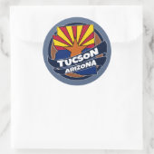 De vlag van Tucson Arizona barstte om stickers (Tas)