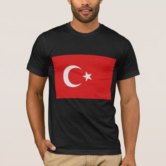 De vlag van Turkije T-shirt (Voorkant)