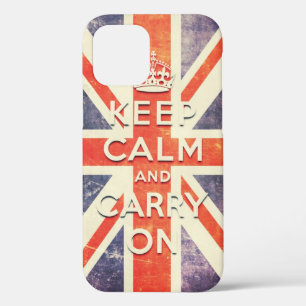 De  vlag van Union Jack houdt kalm en gaat door me Case-Mate iPhone Case