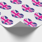 De Vlag van Union Jack in het Verpakkende Document Cadeaupapier (Hoek)