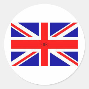 De Vlag van Union Jack Ronde Sticker