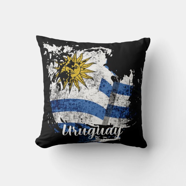 de vlag van Uruguay Kussen (Voorkant)