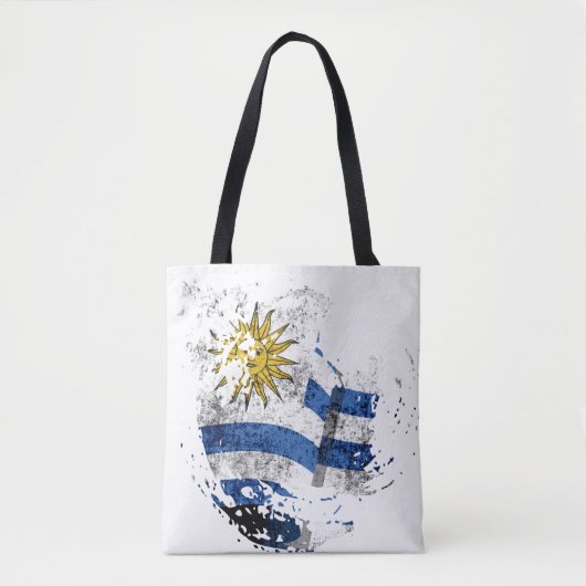 de vlag van Uruguay Tote Bag (Voorkant)