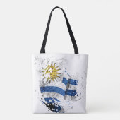 de vlag van Uruguay Tote Bag (Achterkant)