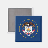 De vlag van Utah Magneet (Voorkant / Achterkant)