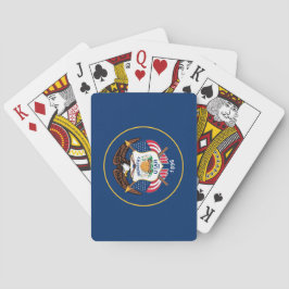 De vlag van Utah Pokerkaarten