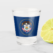 De vlag van Utah Shot Glas (Voorkant)