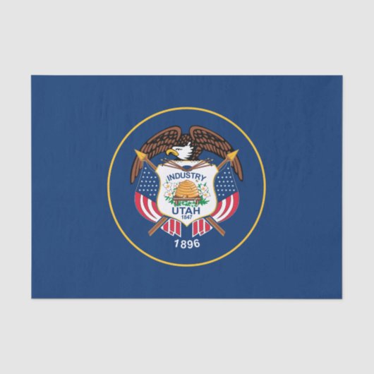 De vlag van Utah Tissuepapier (Voorkant)