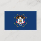 De vlag van Utah Visitekaartje (Voorkant)