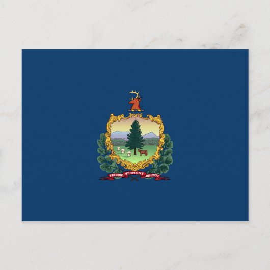 De vlag van Vermont Briefkaart (Voorkant)