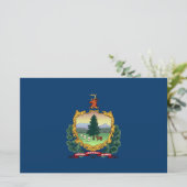 De vlag van Vermont Briefpapier (Staand voorkant)