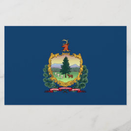 De vlag van Vermont Briefpapier