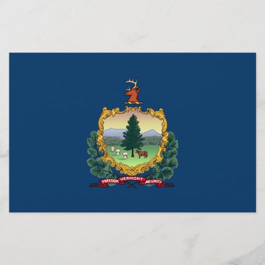 De vlag van Vermont Briefpapier (Voorkant)