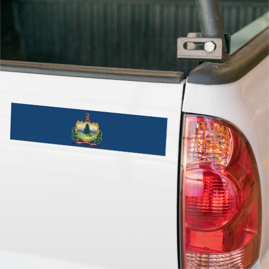 De vlag van Vermont Bumpersticker (Op Truck)