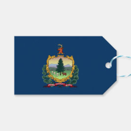 De vlag van Vermont Cadeaulabel