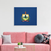 De vlag van Vermont Canvas Afdruk (Insitu (Woonkamer))