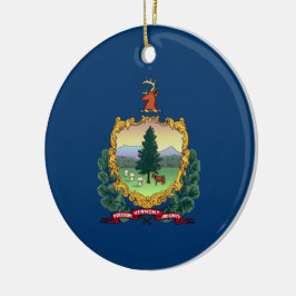 De vlag van Vermont Keramisch Ornament