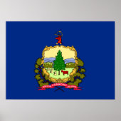 De vlag van Vermont Poster (Voorkant)