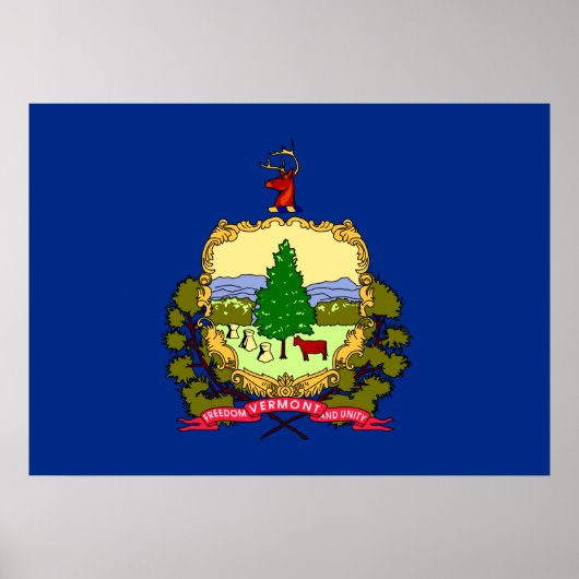 De vlag van Vermont Poster (Voorkant)
