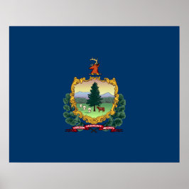 De vlag van Vermont Poster