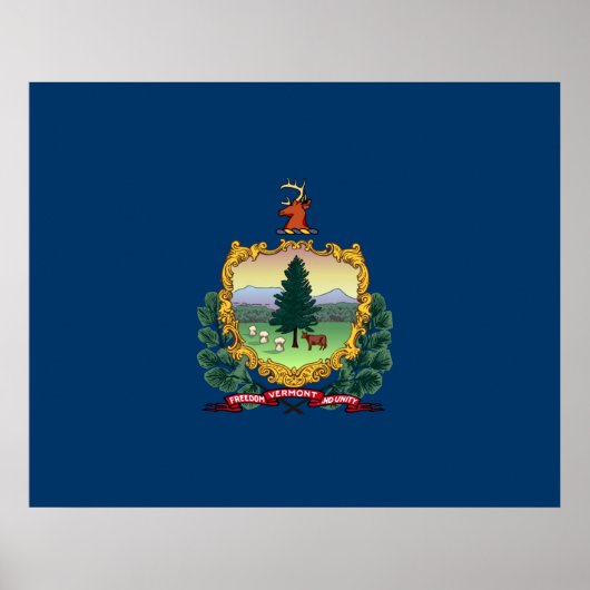 De vlag van Vermont Poster (Voorkant)