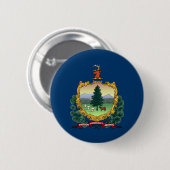 De vlag van Vermont Ronde Button 5,7 Cm (Voorkant /achterkant)