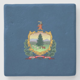 De vlag van Vermont Stenen Onderzetter