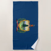 De vlag van Vermont Strandlaken (Voorkant)