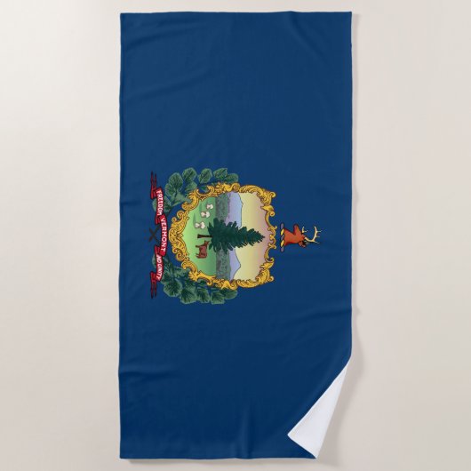 De vlag van Vermont Strandlaken (Voorkant)