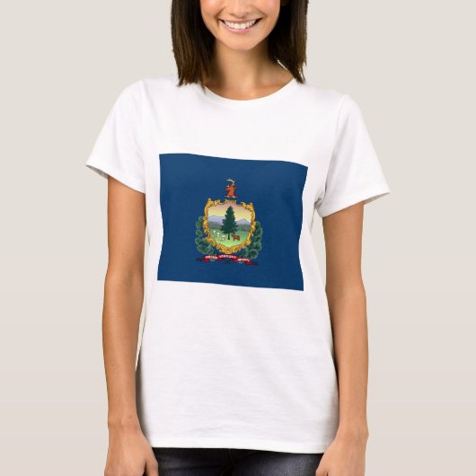De vlag van Vermont T-shirt (Voorkant)