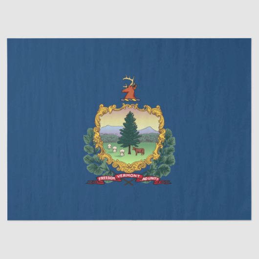 De vlag van Vermont Tissuepapier (Voorkant)