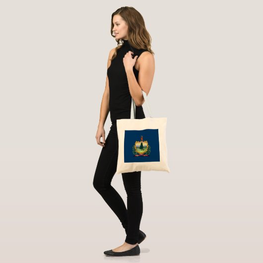 De vlag van Vermont Tote Bag (Voorkant (model))