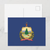 De vlag van Vermont, Verenigde Staten van Amerika Briefkaart (Voorkant / Achterkant)