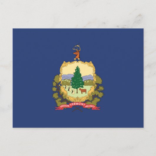 De vlag van Vermont, Verenigde Staten van Amerika Briefkaart (Voorkant)