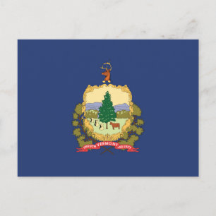 De vlag van Vermont, Verenigde Staten van Amerika Briefkaart
